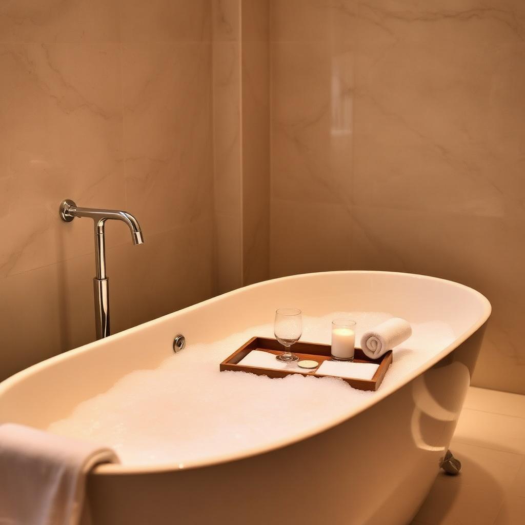 Luxury bubble bath